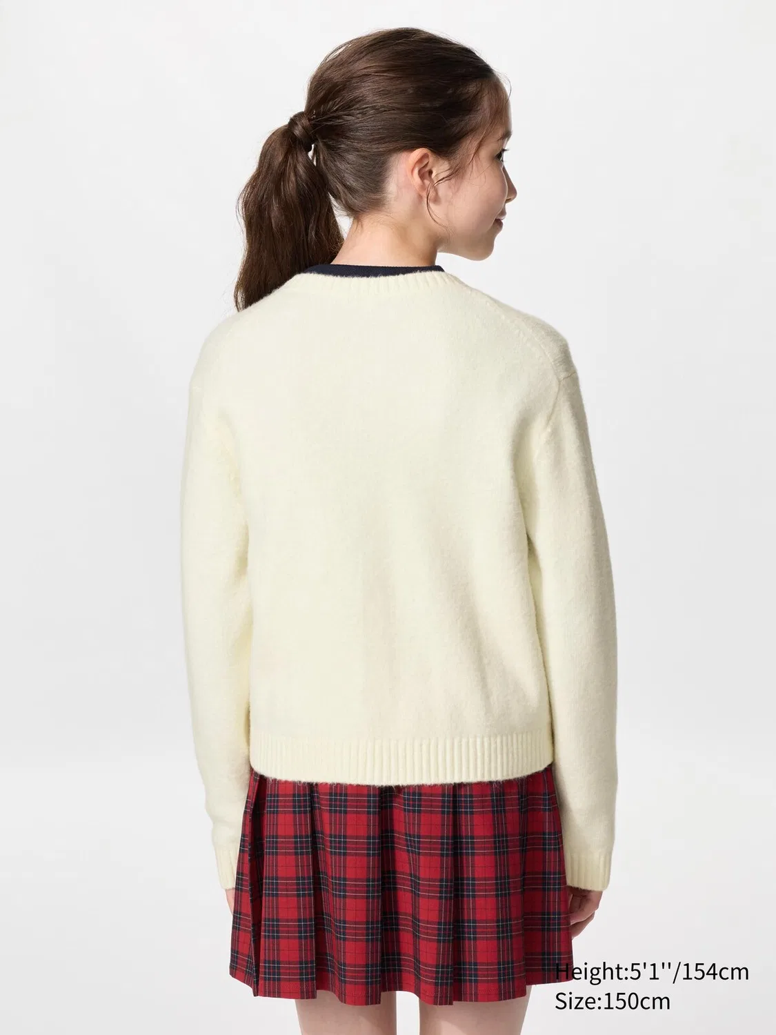 Детский кардиган Uniqlo из пряжи «суфле», зеленый — фото 3