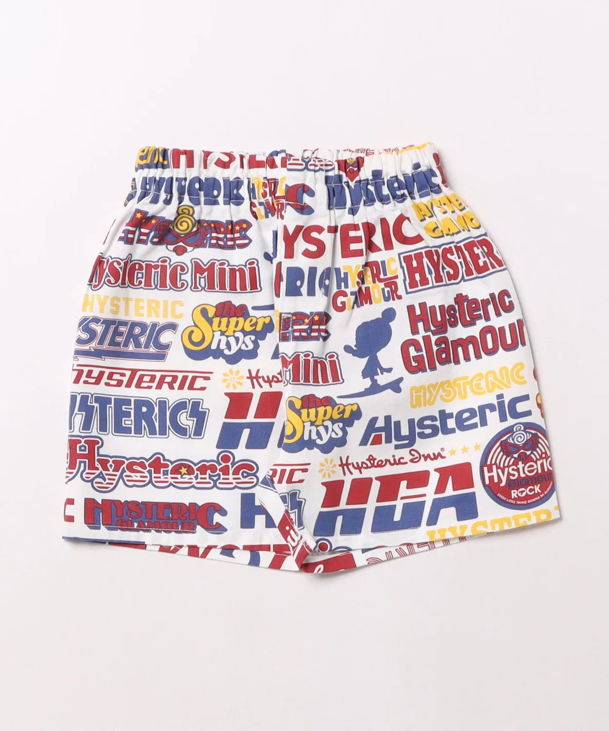 Детские шорты с принтом LOGO COLLAGE HYSTERIC MINI, Белый