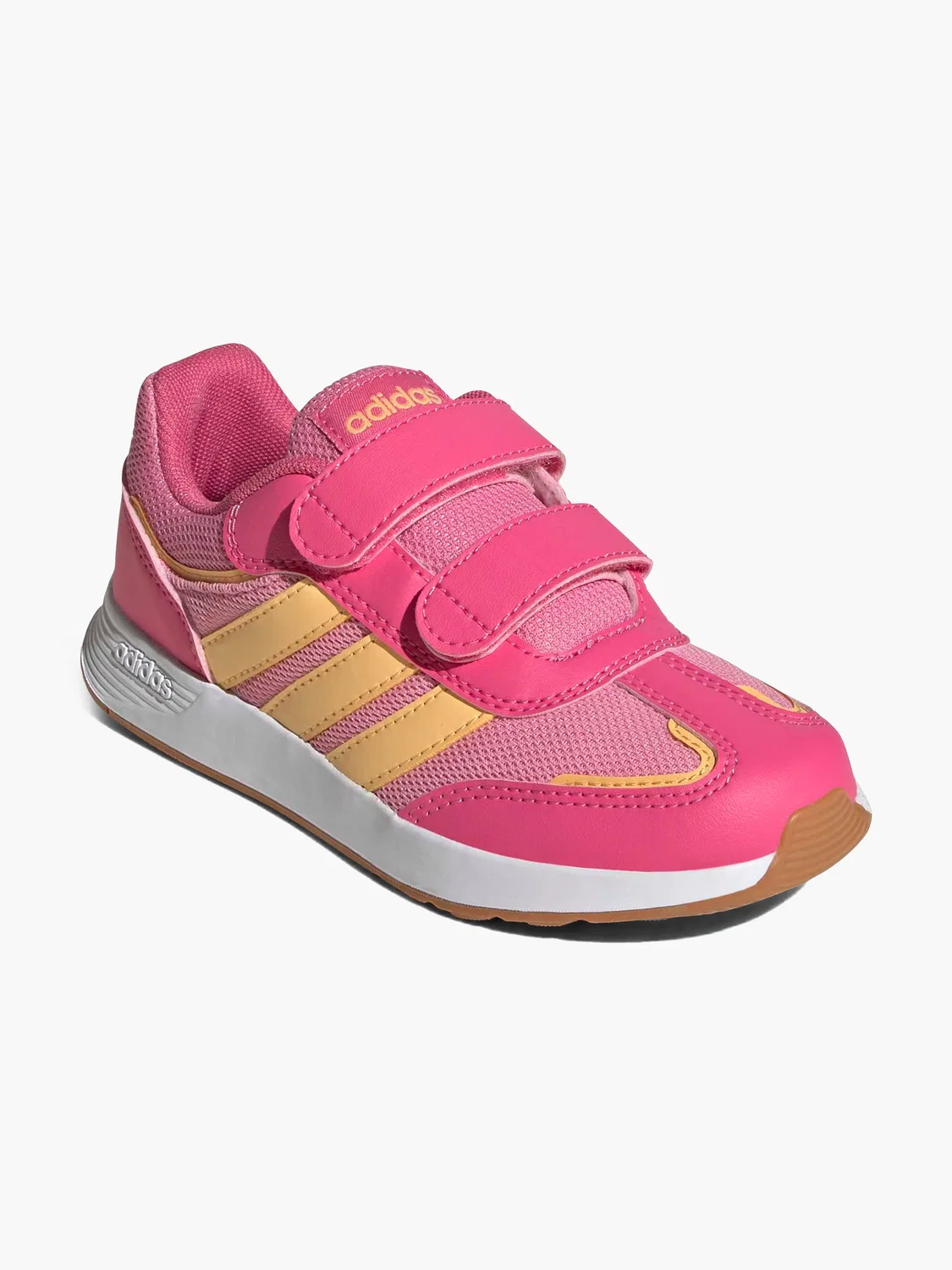Детские кроссовки на липучке Adidas TENSAUR SWITCH CF C, розовый — фото 2
