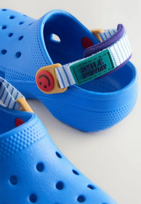 Сандалии с вырезами Regular fit - tape strap clogs Next, синий — фото 4