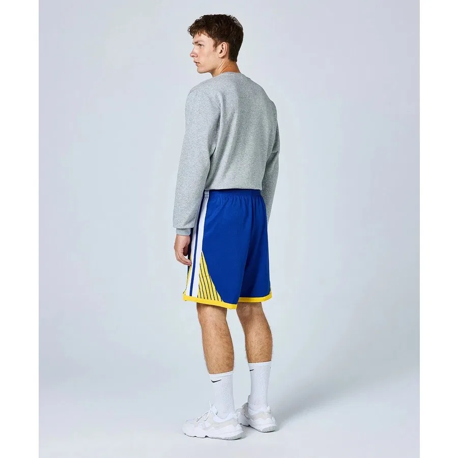 Шорты спортивные с принтом Golden State Warriors Swingman Short Road Nike, Синий — фото 2