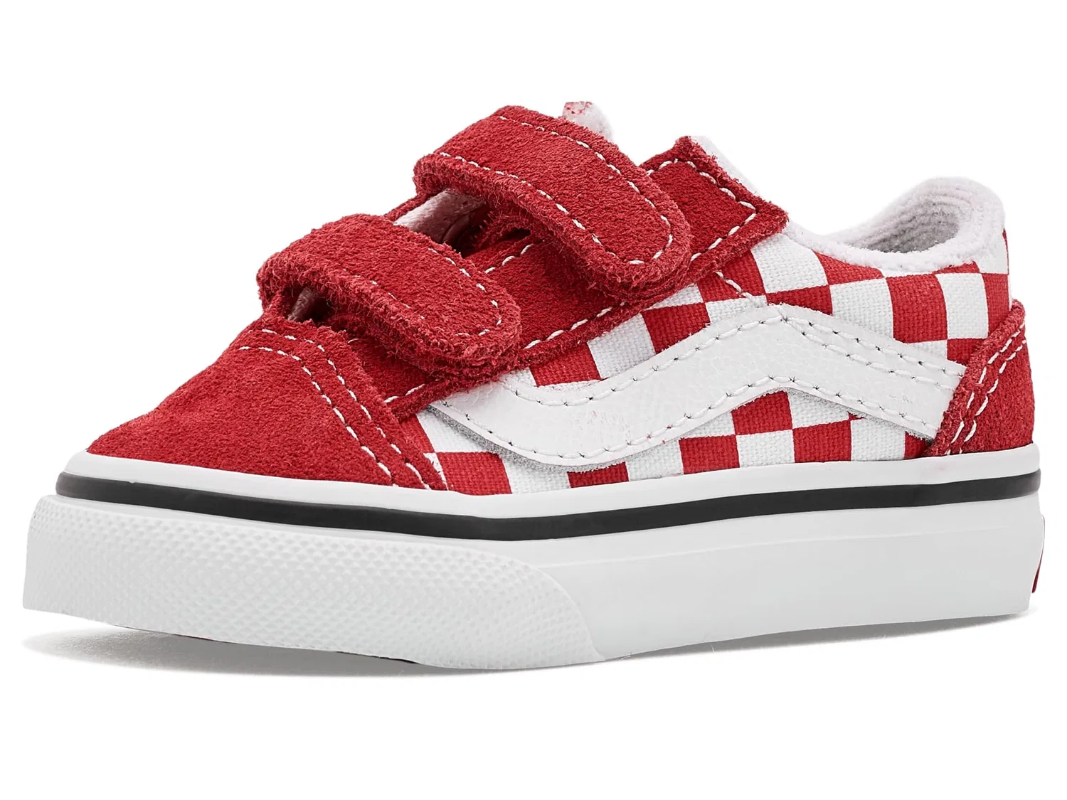 Кроссовки Old Skool V (для младенцев и малышей) Vans Kids, Racing Red — фото 2