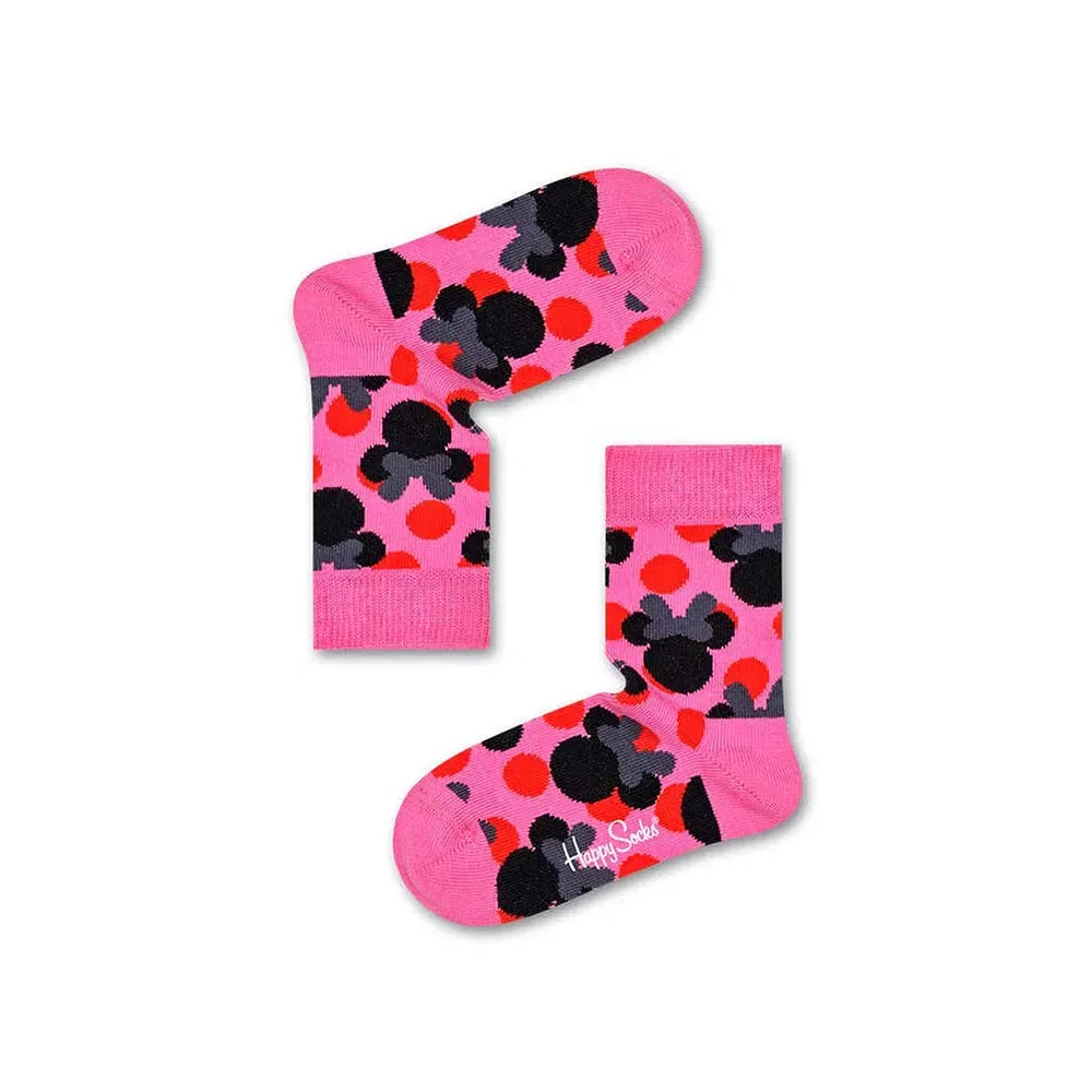 Носки Disney Polka Minnie Happy Socks, розовый