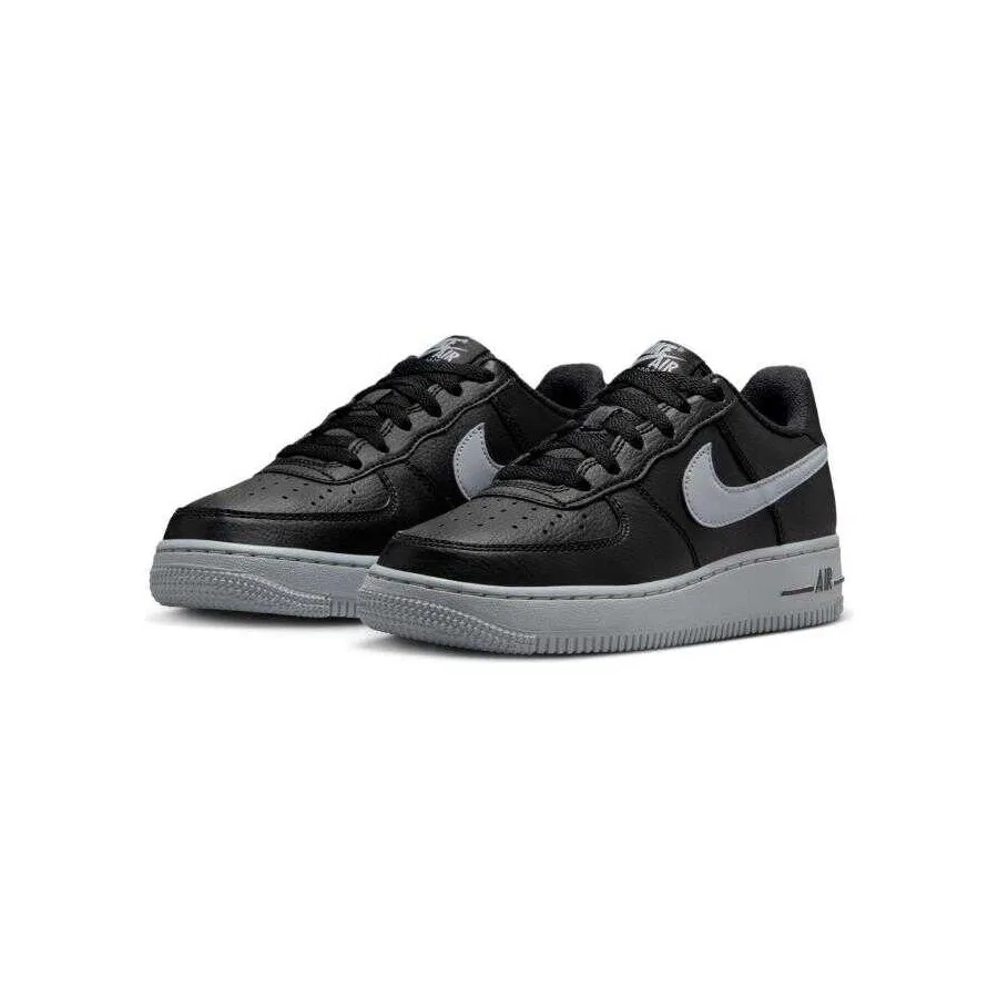 Кроссовки спортивные с кожаным верхом Nike Air Force 1, Черный — фото 3
