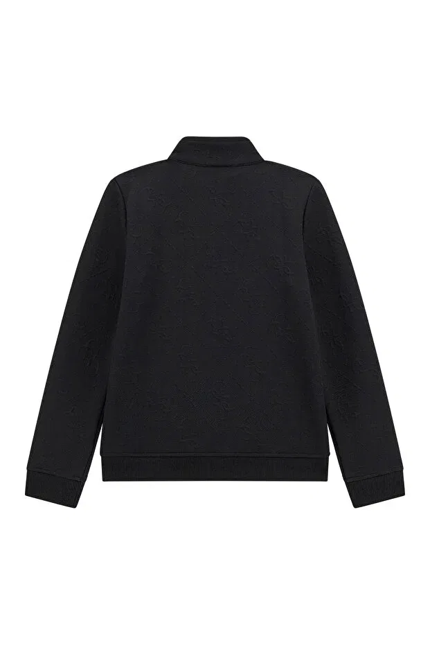 Детские свитшот для девочек с длинным рукавом Jacquard Ls Active T Guess, Black — фото 2