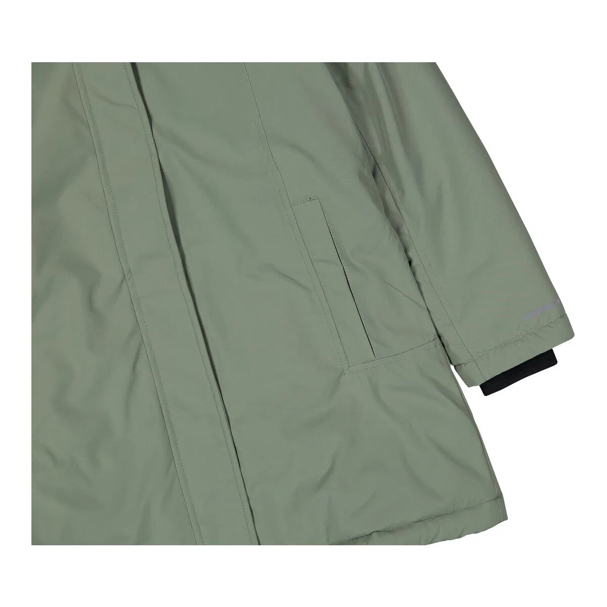 Детская куртка-парка для девочек с наполнителем Feel Warm Flat KID G PARKA FIX HOOD Cmp, Olivgrun Blau — фото 4