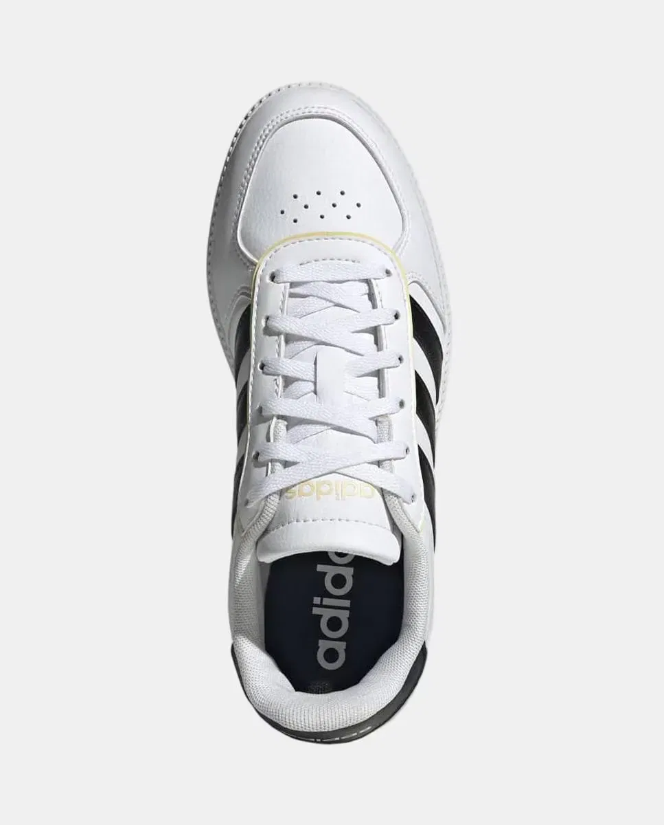 Детские кроссовки для мальчиков на шнуровке Breaknet Sleek adidas, Белые — фото 2