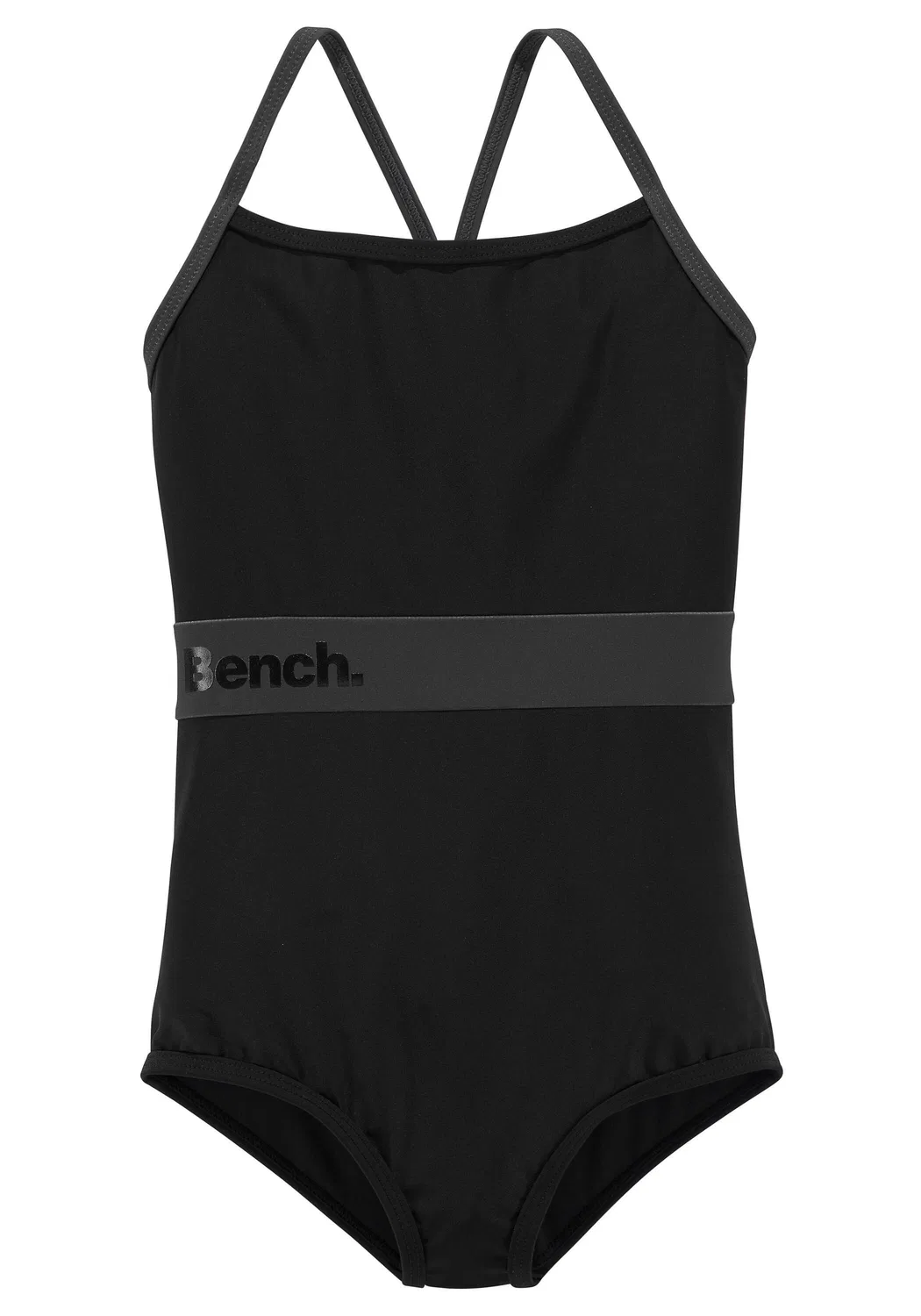 Детский купальник с вырезом Bench, Цвет: Schwarz