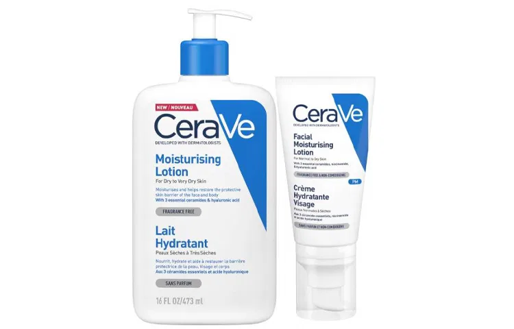 Набор увлажняющих лосьонов CeraVe, Godly C Lactamide 236мл и Radiance PM Lactamide 52мл — фото 2