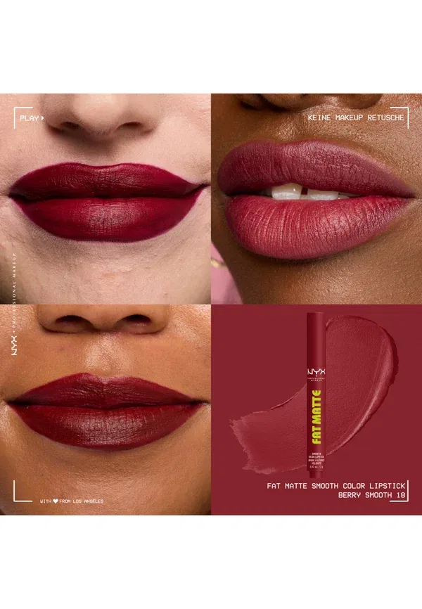 Помада матовая Nyx Professional Makeup berry smooth, 2 г, цвет berry smooth — фото 4