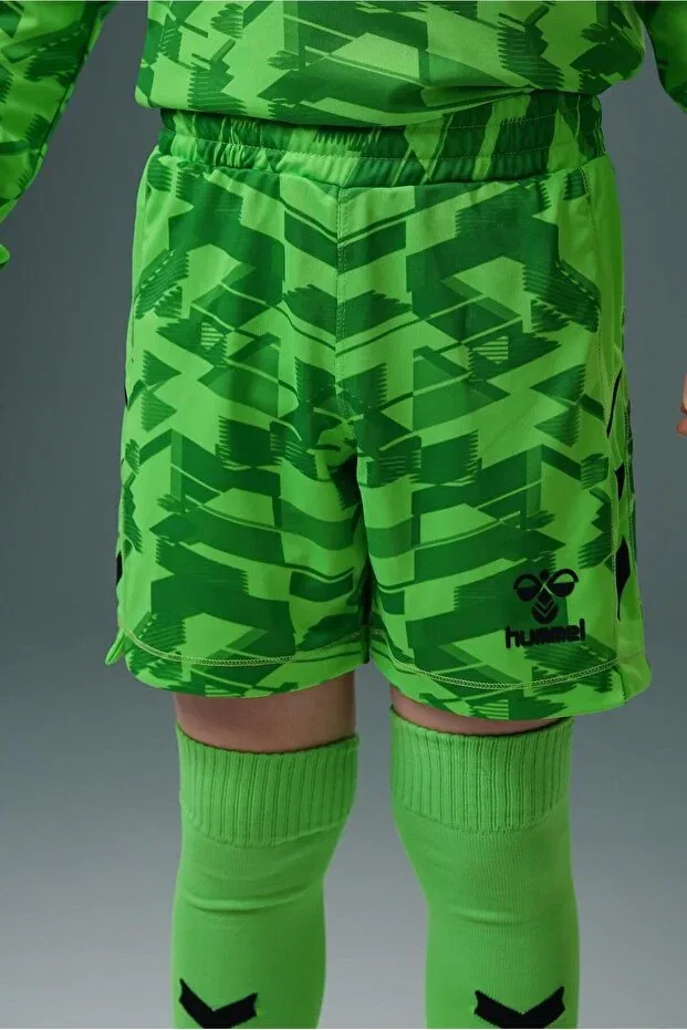 Детские шорты для девочек с принтом Hummel, Neon Green