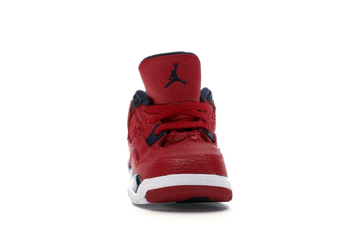 Детские кроссовки Lifestyle Jordan 4 Retro Jordan Gym Red/Obsidian/White/Metallic Gold — фото 2