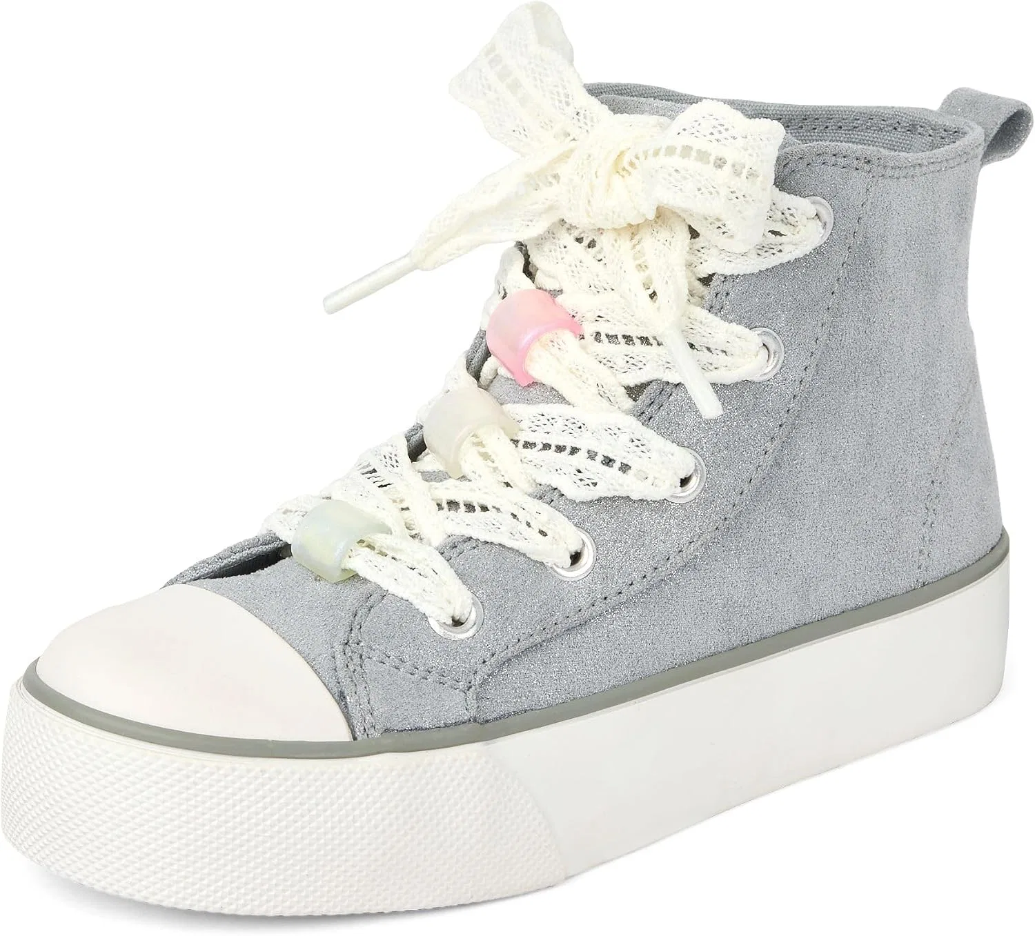 Детские кроссовки для девочек со шнуровкой The Children's Place, Denim Blue
