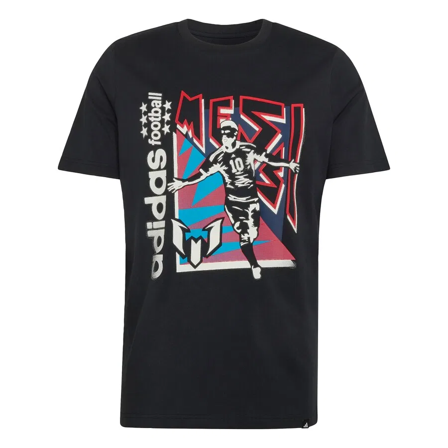 Спортивная футболка ADIDAS PERFORMANCE Performance Shirt 'Messi' черного цвета