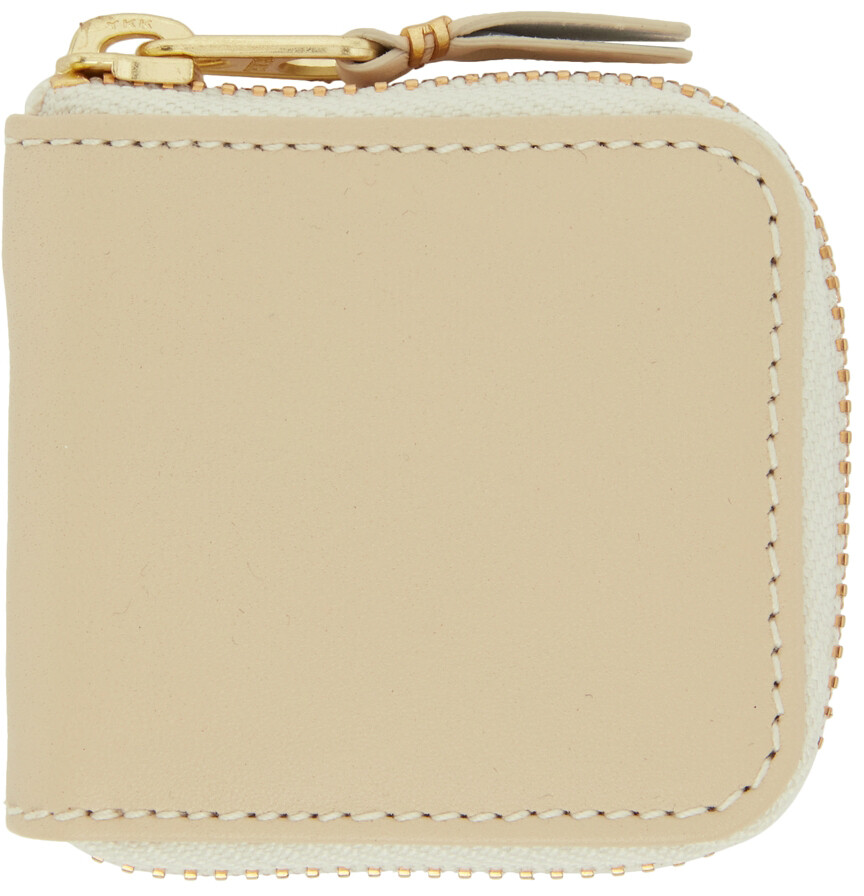 

Классический кожаный футляр для монет бежевого цвета Comme des Garçons Wallets