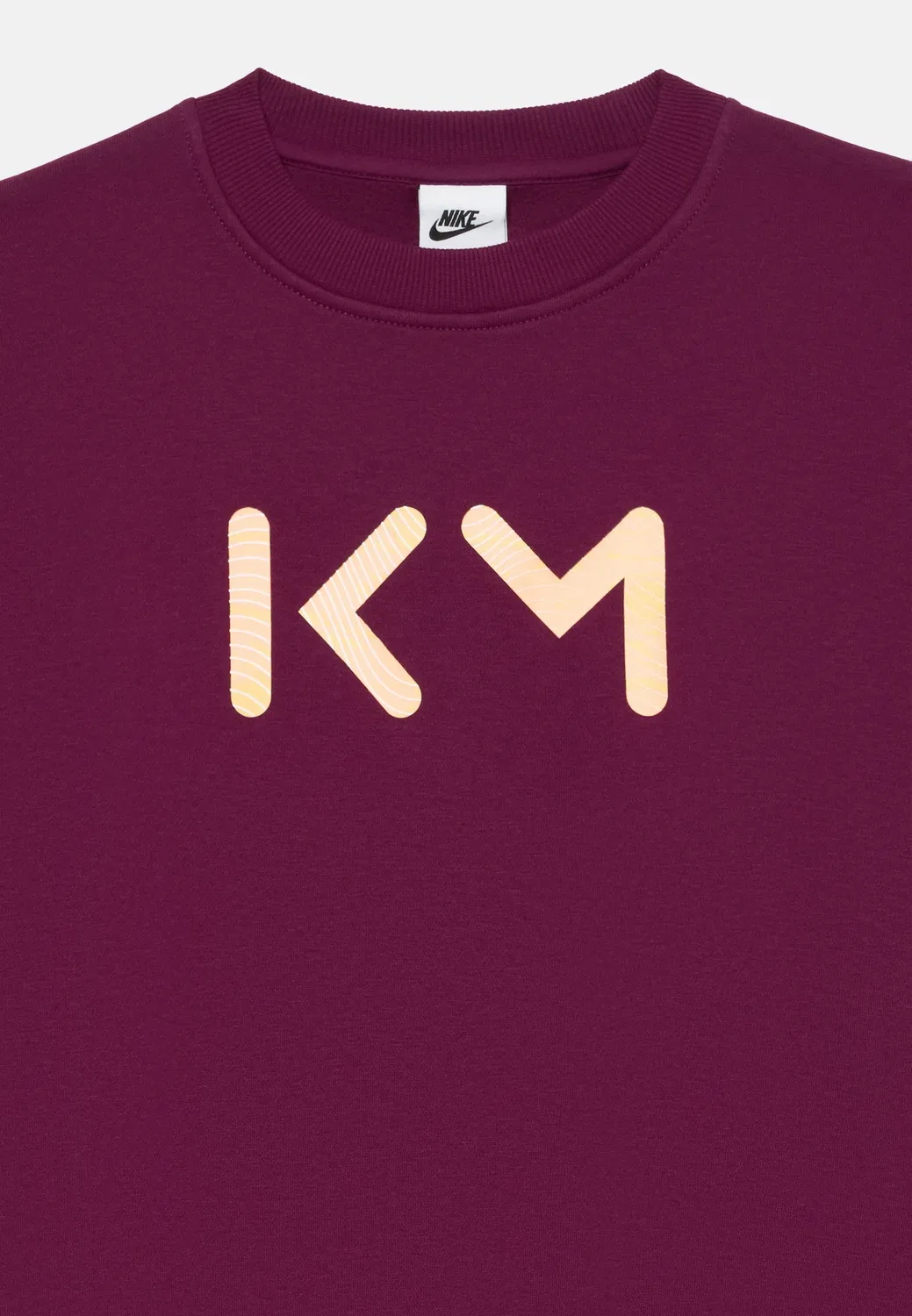 Толстовка унисекс с символикой клуба Килиана Мбаппе Nike Performance, Bordeaux/Orange Pulse — фото 3