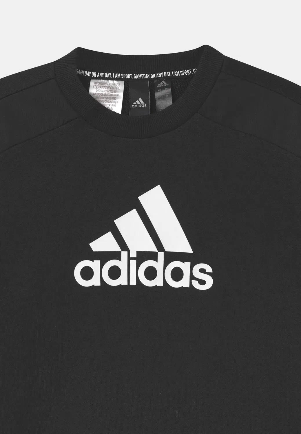 Толстовка унисекс Crew Adidas Performance, Black/White — фото 3