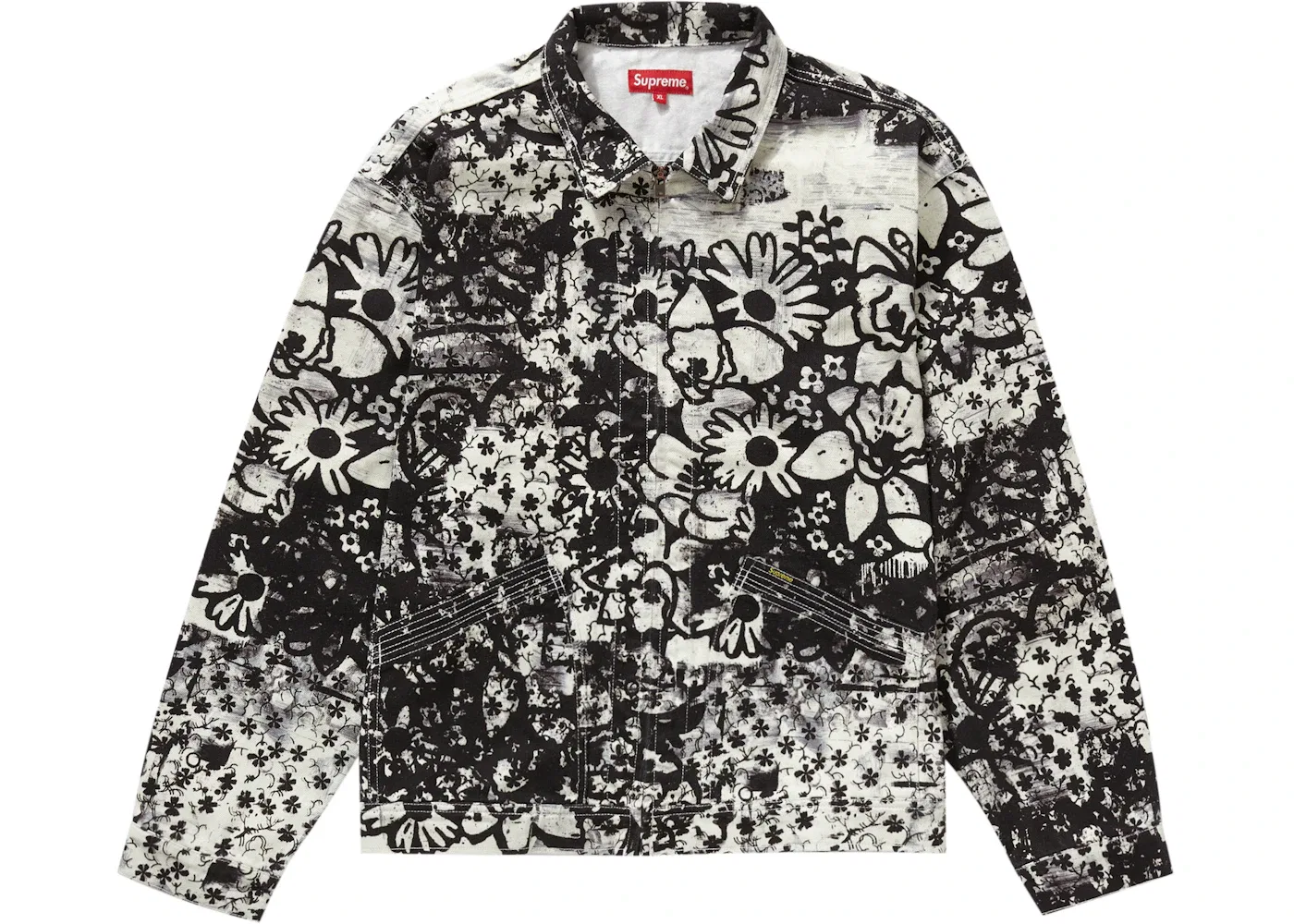 Мужская джинсовая рабочая куртка Supreme Christopher Wool, Black