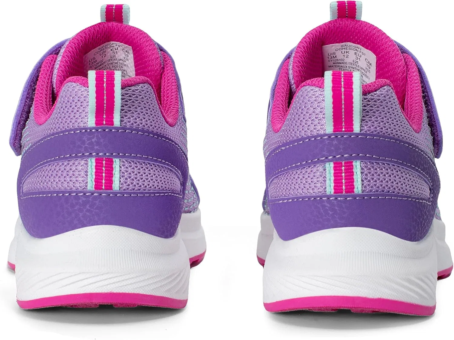Детские беговые кроссовки Cohesion FST Saucony, Purple/Pink — фото 3