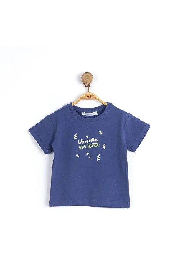 Детская футболка для мальчиков с принтом Nk Kids, Indigo