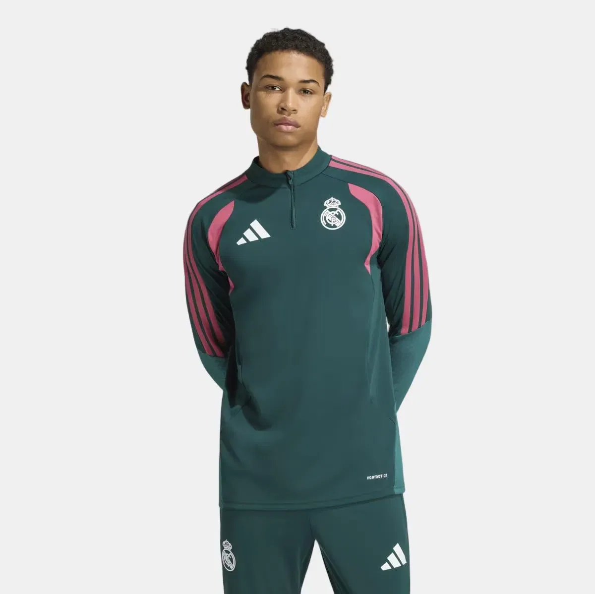 Мужская футболка с длинным рукавом Training Real Madrid CF 2026-2027 adidas, Роза