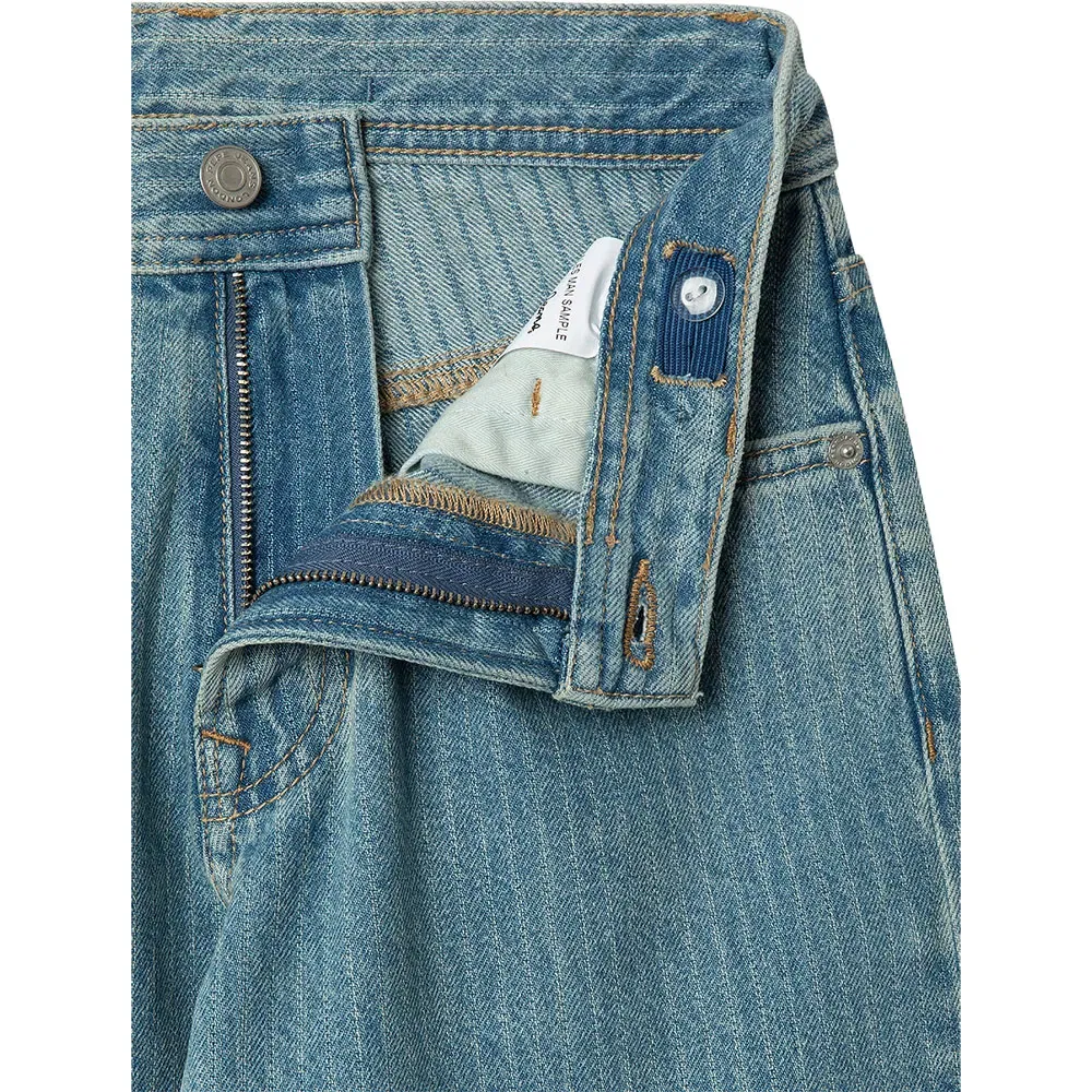 Детские джинсы для мальчиков свободного кроя Pepe jeans Loose Dan Stripe, Blue — фото 3