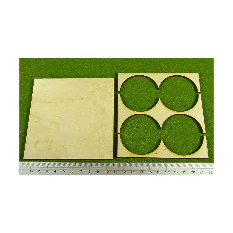 

Поднос для рангов - форма 2x2, круглые основания 50 мм, Miniature Movement Trays - Rank (Litko Aerosystems)