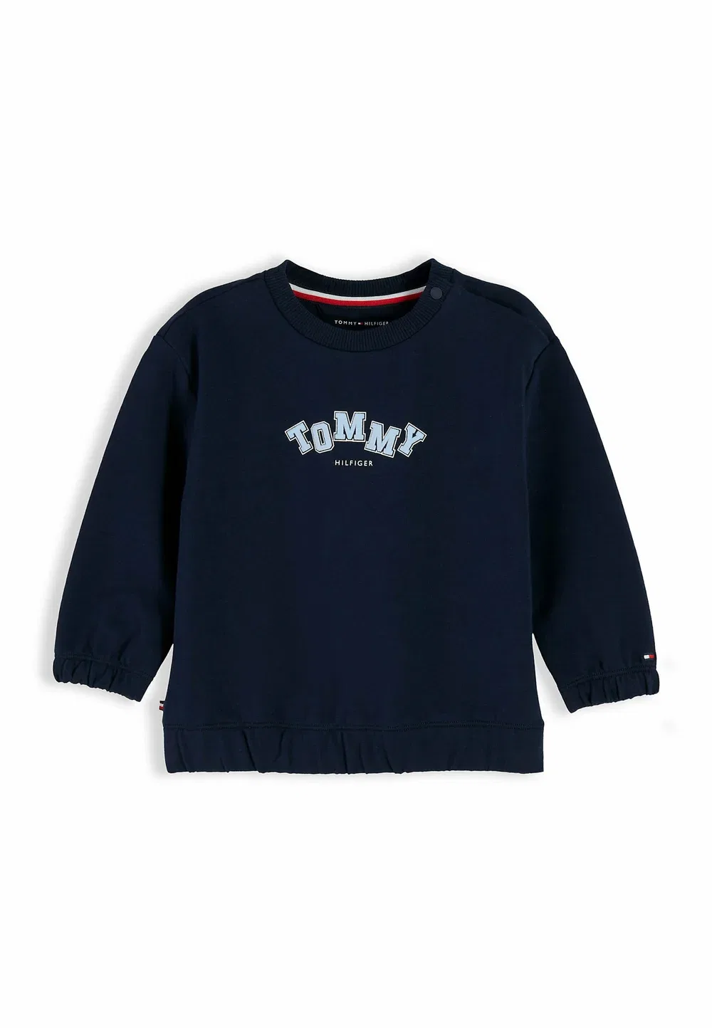 Толстовка с круглым вырезом и вышивкой флага, унисекс - толстовка Tommy Hilfiger, Dark Blue