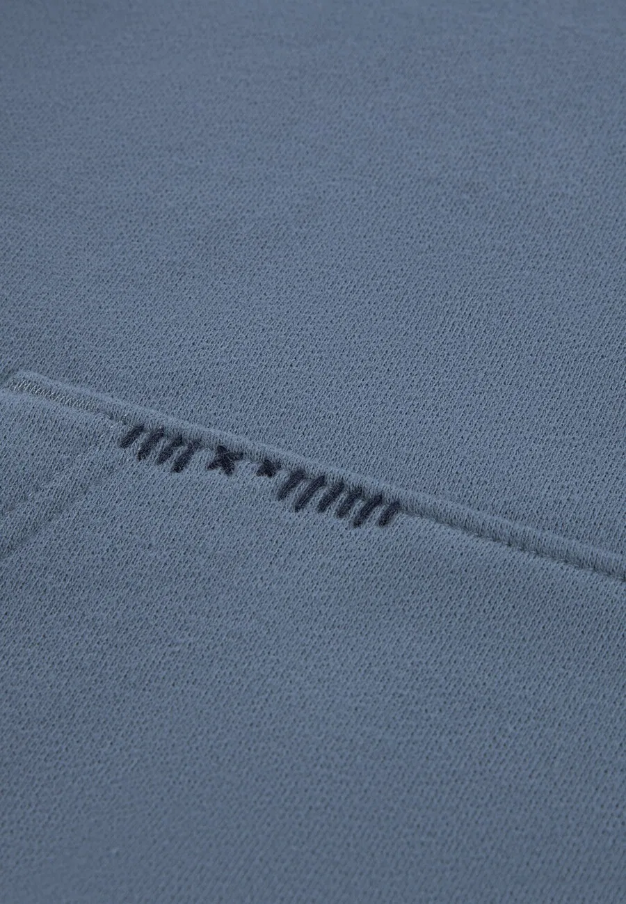 Свитшот Abercrombie & Fitch синего цвета — фото 4