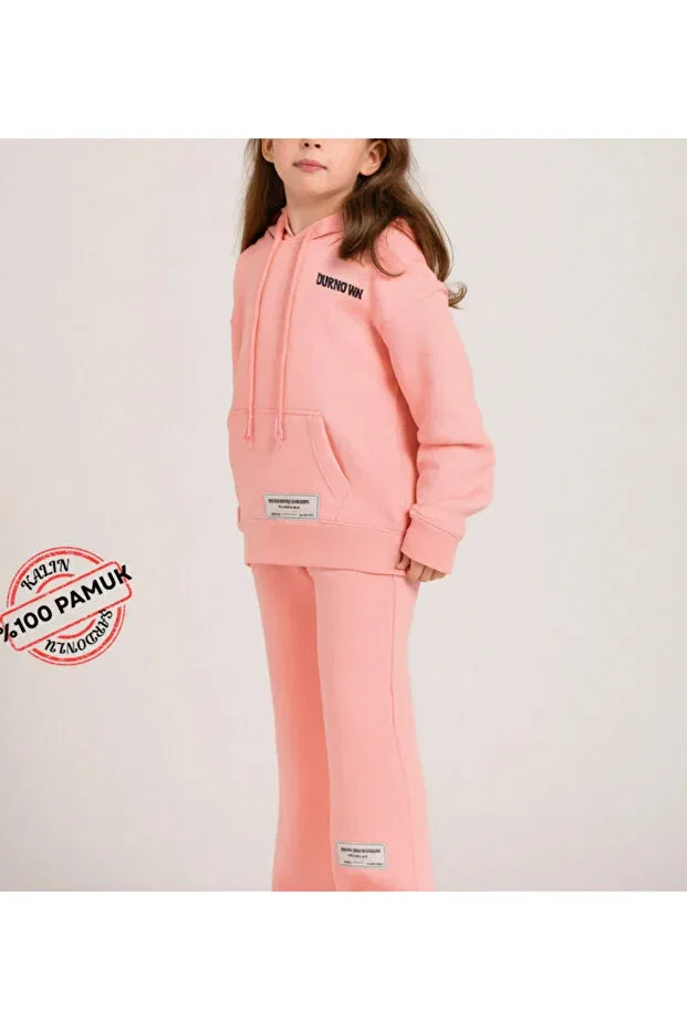 Детский спортивный костюм для девочек хлопковый Casabony, Pink — фото 4