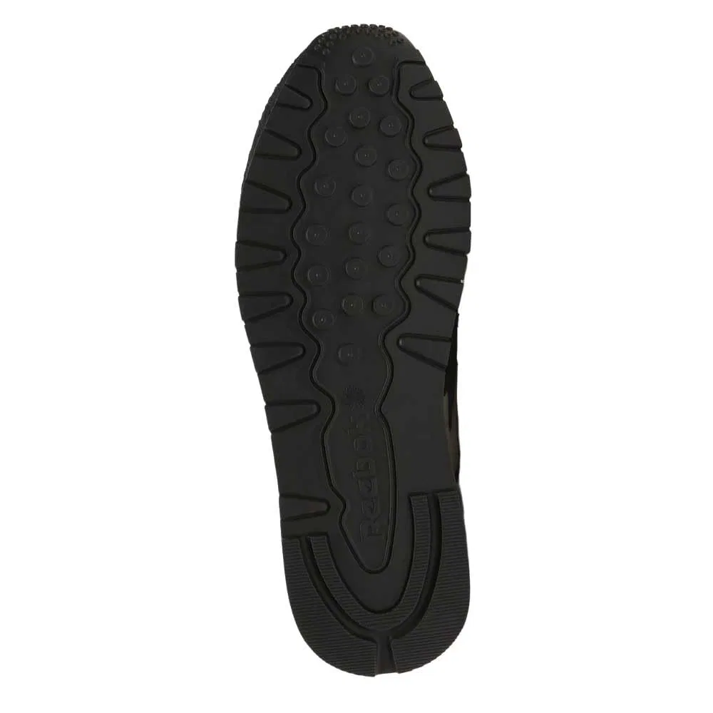 Детские кроссовки для девочек Classic Leather Reebok, Alabaster Black Fiercegold — фото 2