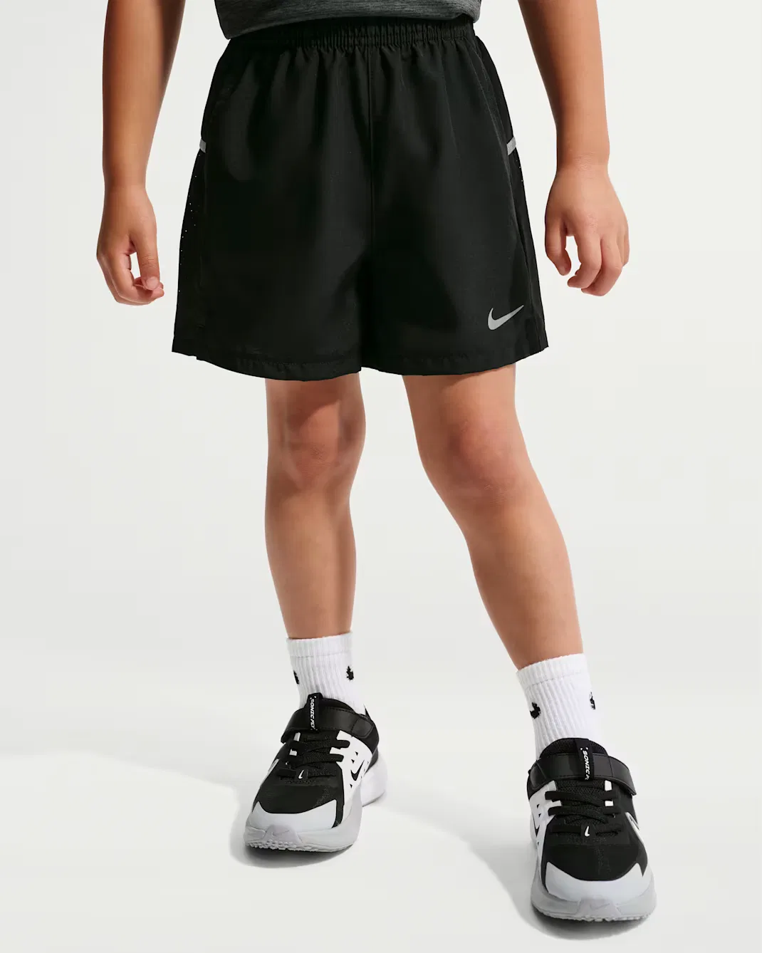 Детский комплект Dri-FIT Miler: футболка и шорты Nike, Black — фото 4