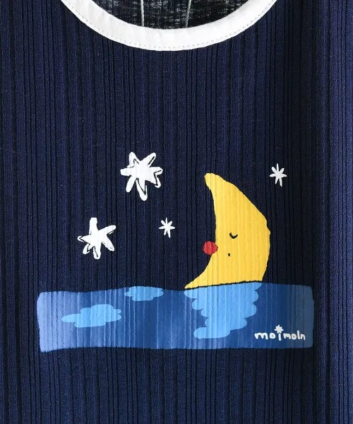 Детский комплект из топа и брюк с принтом Moonlight TanTop & Pants moimoln, Navy — фото 4