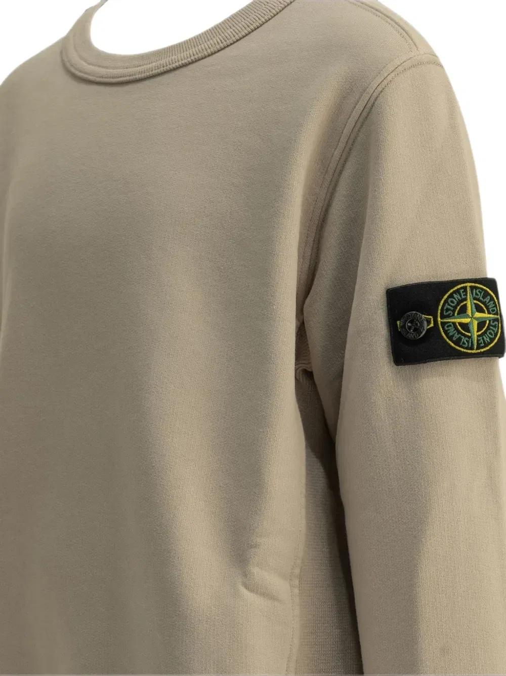 Толстовка с нашивкой-логотипом Stone Island Junior, бежевый — фото 4