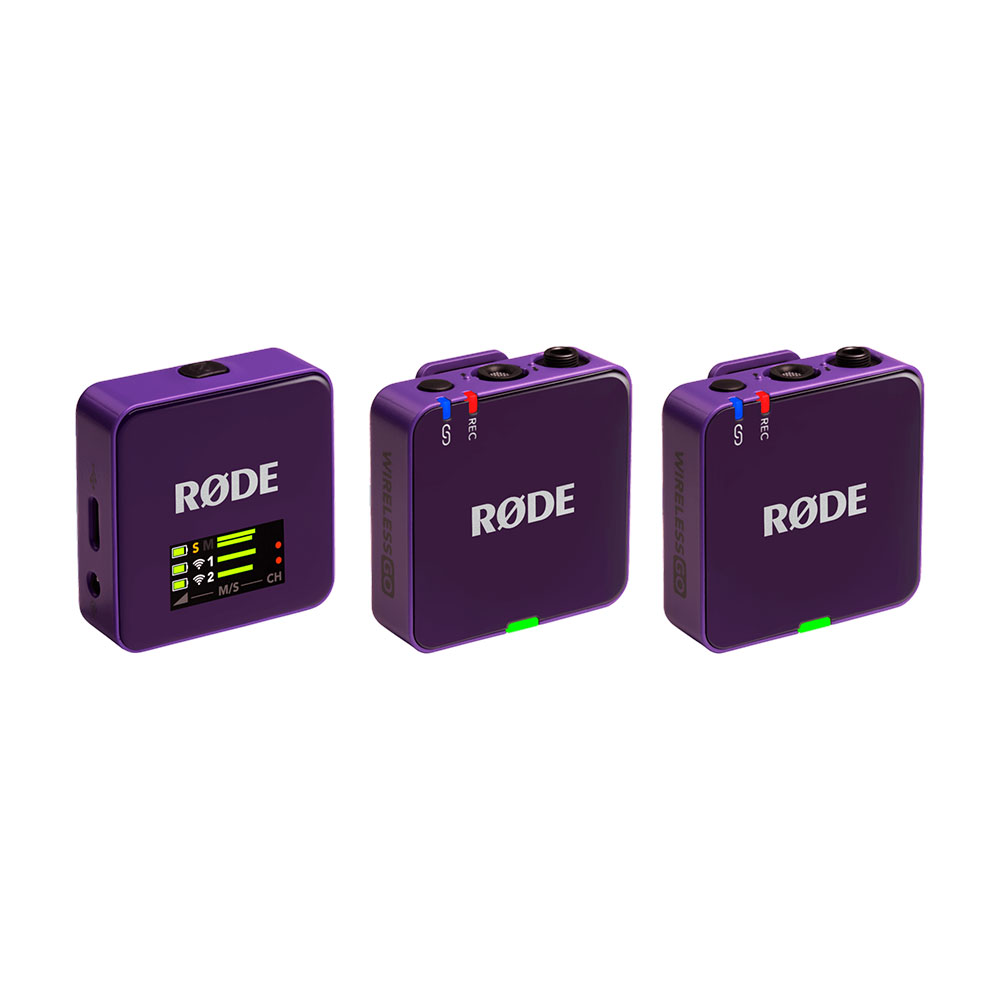 

Беспроводная микрофонная система Rode Wireless Go III, фиолетовый