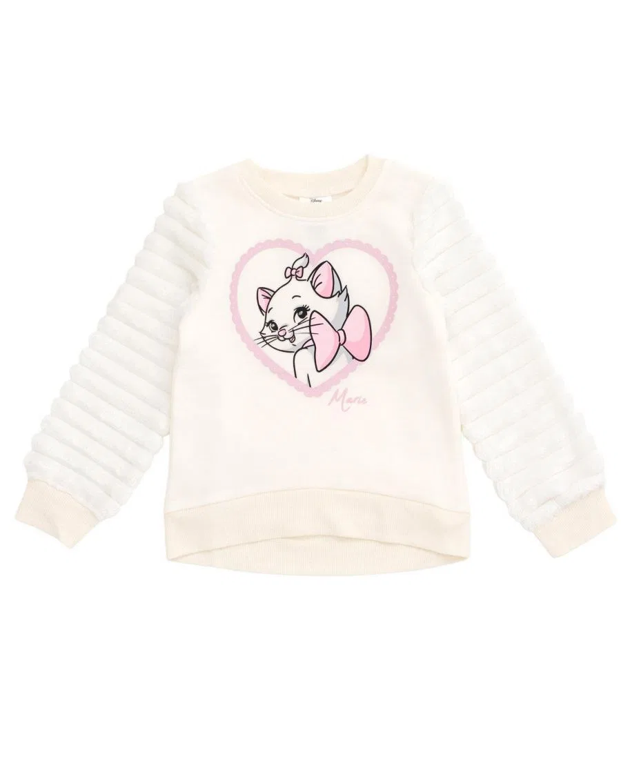 Детский свитшот с принтом Marie из мультфильма «Коты-аристократы» The Aristocats, Cream Marie