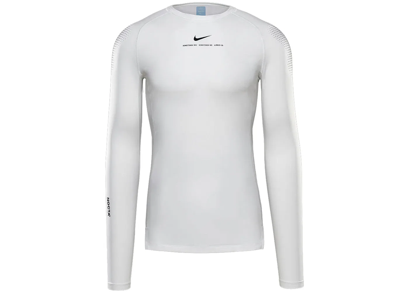Мужская базовая футболка с длинным рукавом Nike x NOCTA, White