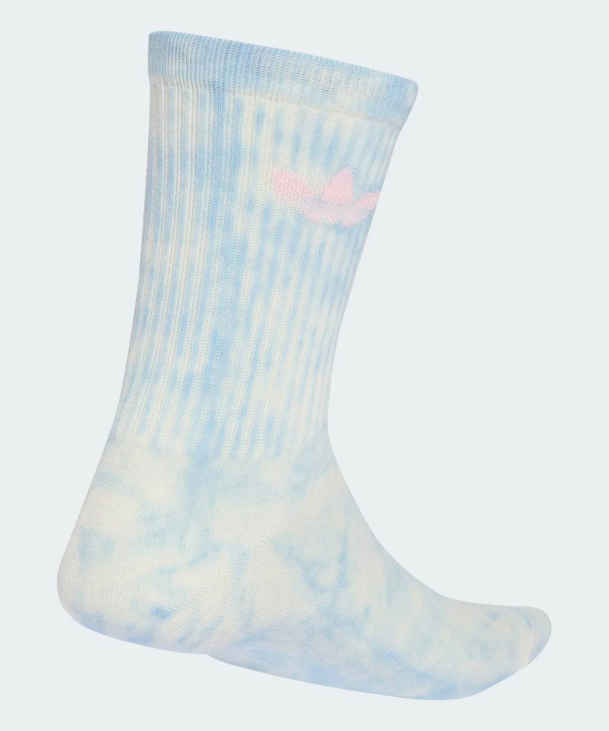 Комплект носков с принтом тай-дай 3 пары, модель Tie Dye Crew Socks Adidas, Blue — фото 2