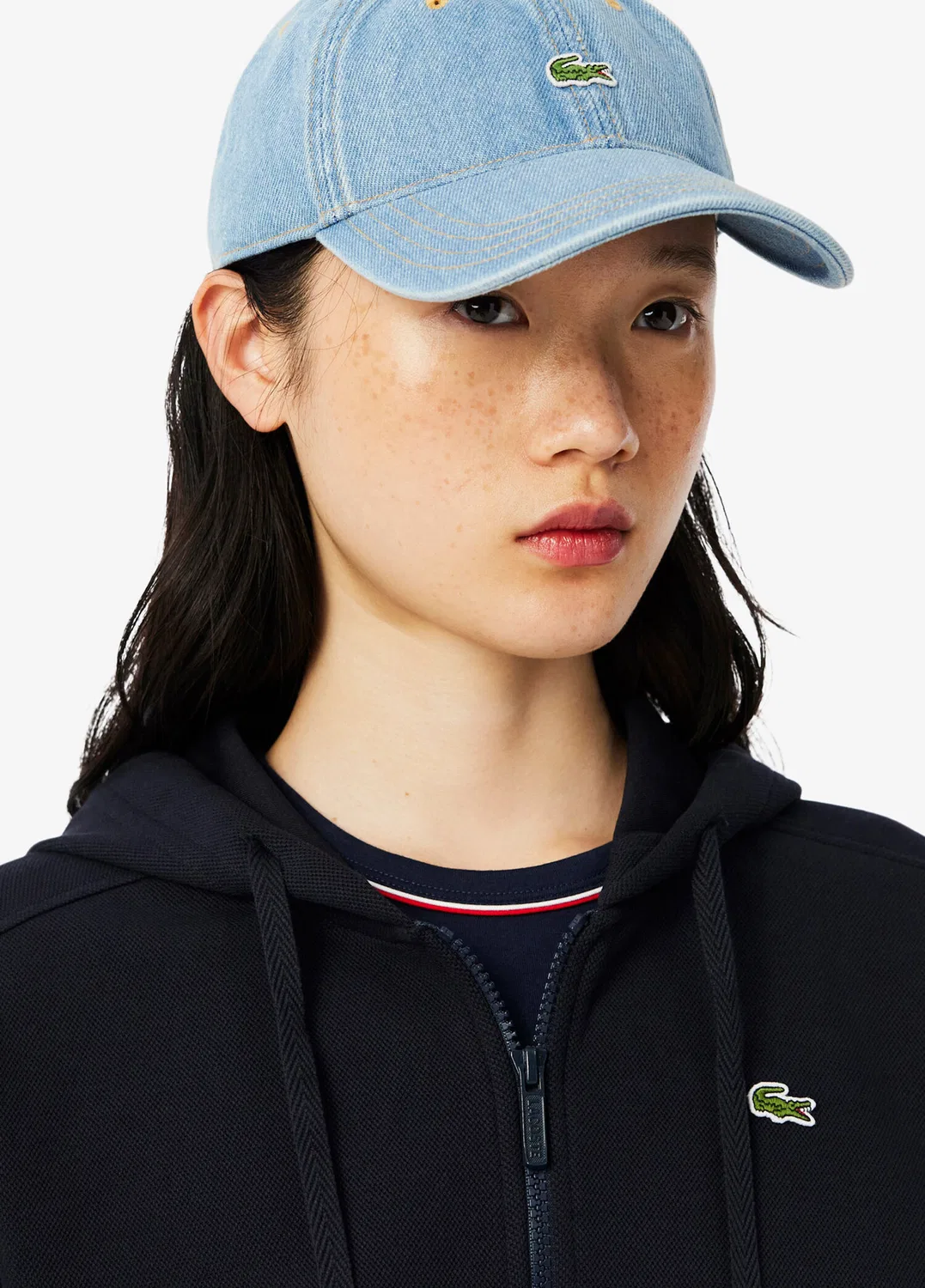 Свитшот женский Lacoste, темно-синий — фото 3