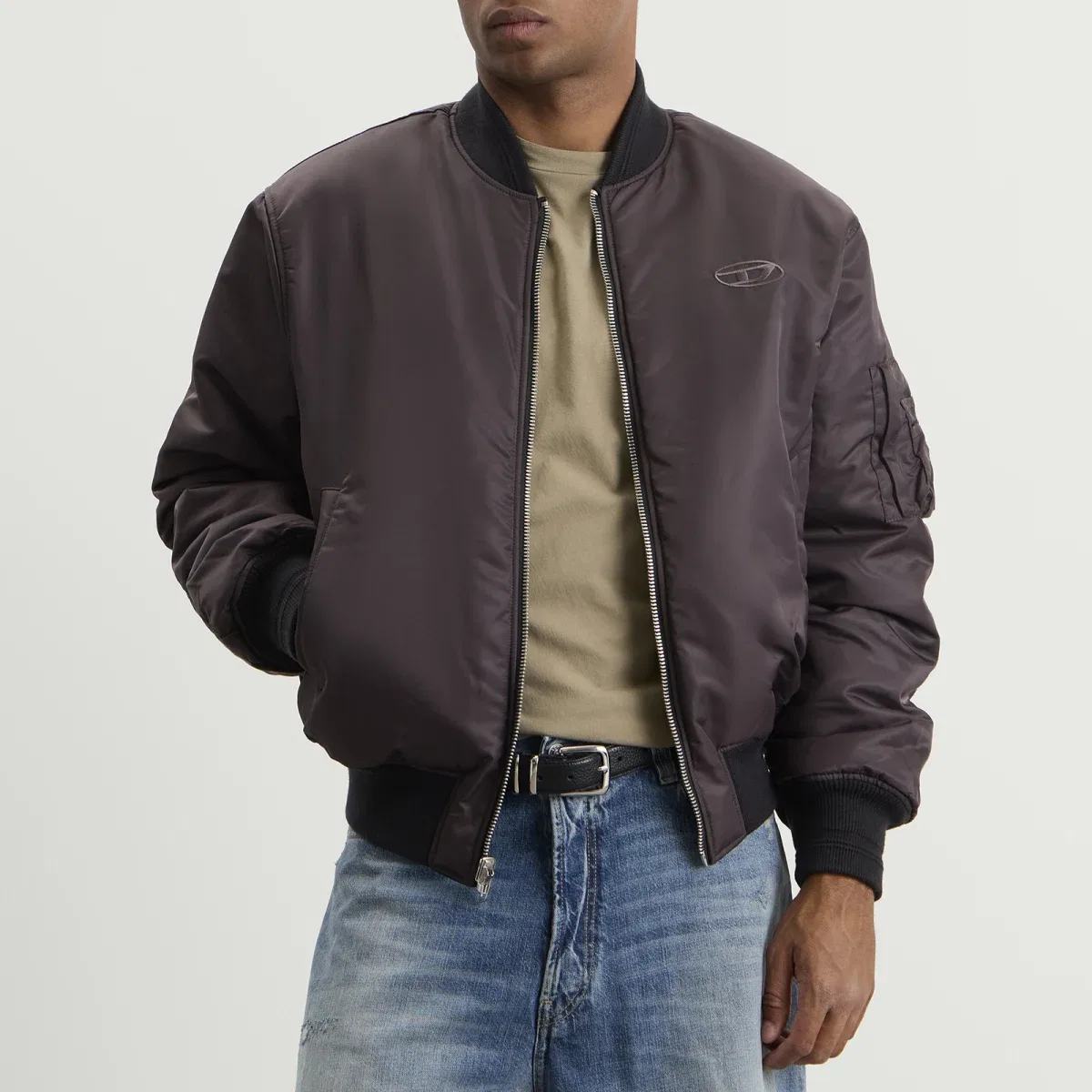 Куртка-бомбер двусторонняя Reversible Bomber Jacket Diesel, Black — фото 4
