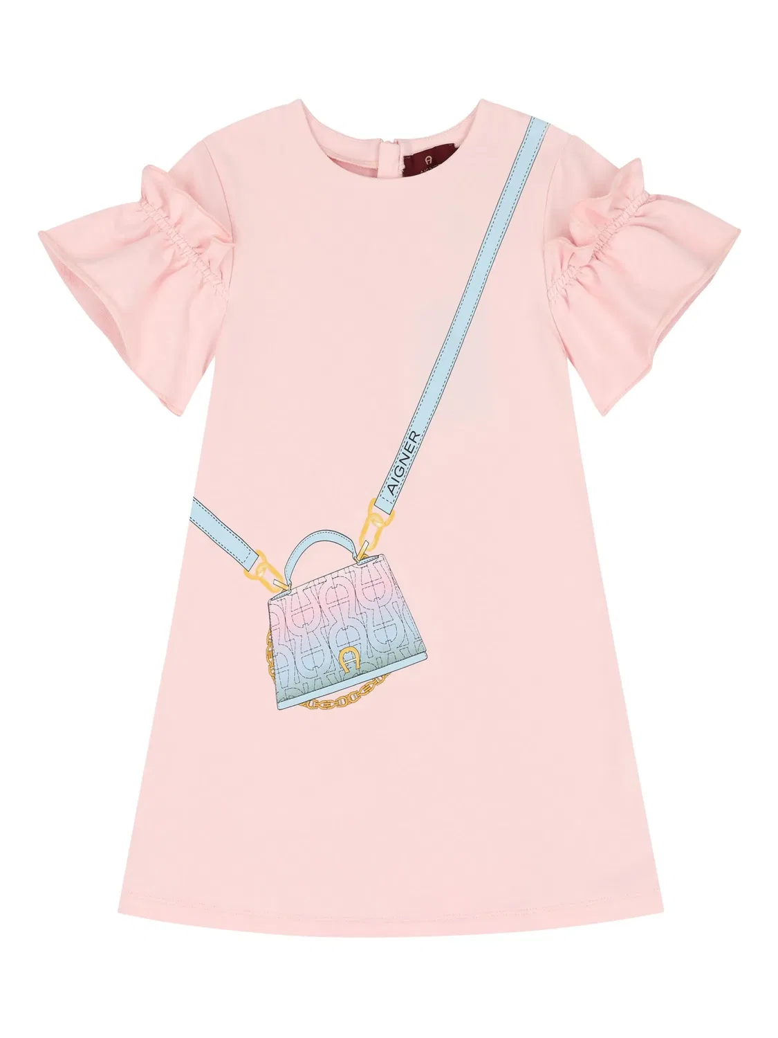 Платье с Рюшем и Принтом Aigner, розовый