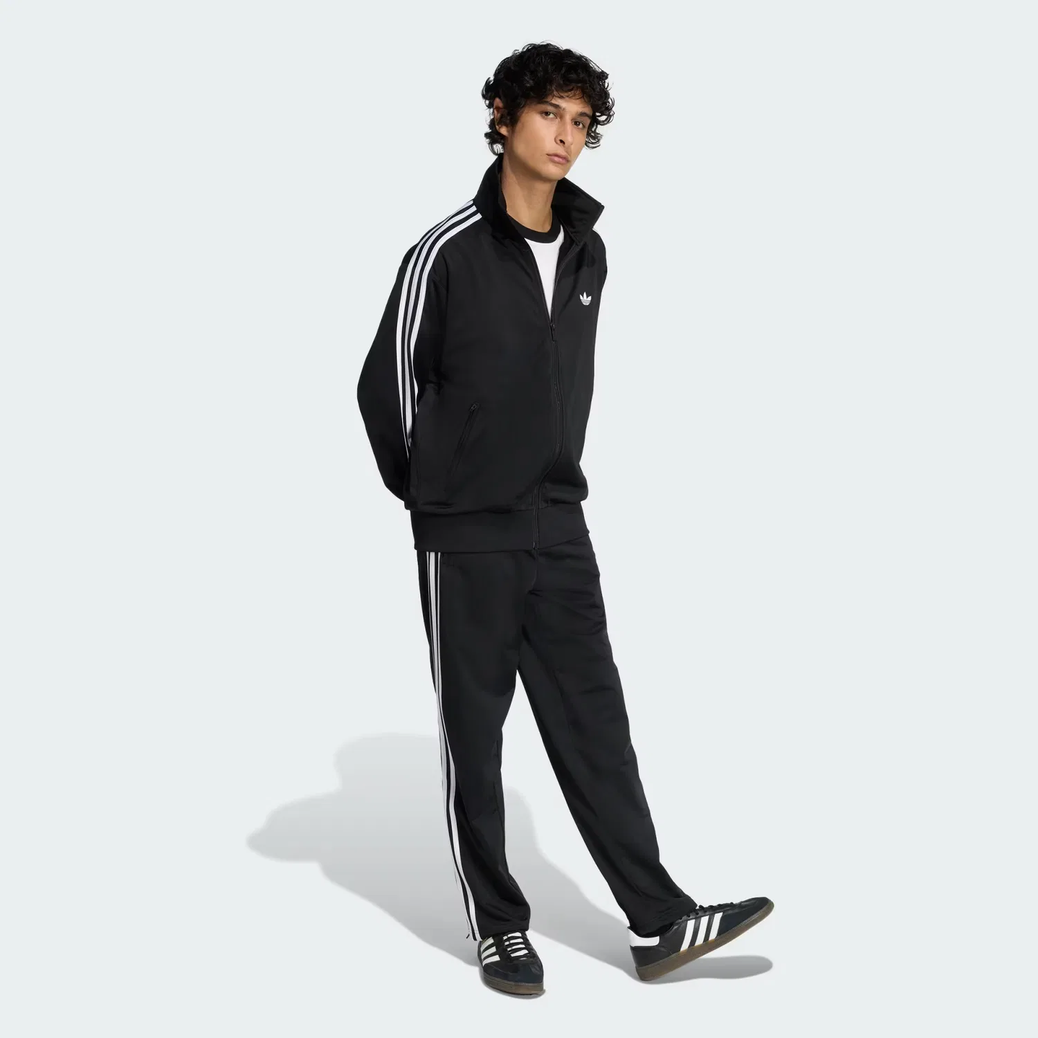 Мужская олимпийка свободного кроя Firebird Track Jacket Adidas Originals, черный — фото 4