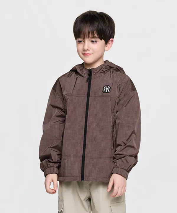 Ветровка Street Check Ripstop, NY, Mlb Kids, коричневый — фото 3