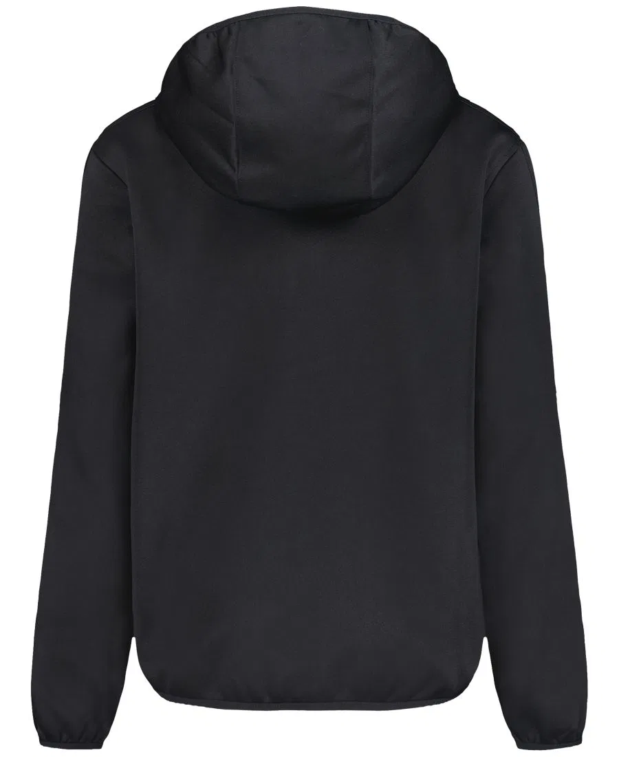Ветрозащитная куртка с капюшоном, молнией, длинным рукавом, модель Solid Logo Full-Zip Windproof Hooded Jacket Under Armour, Black — фото 2