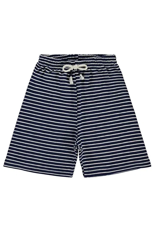 Детские шорты для мальчиков с принтом Kabartma striped Civil Boys, Navy Blue