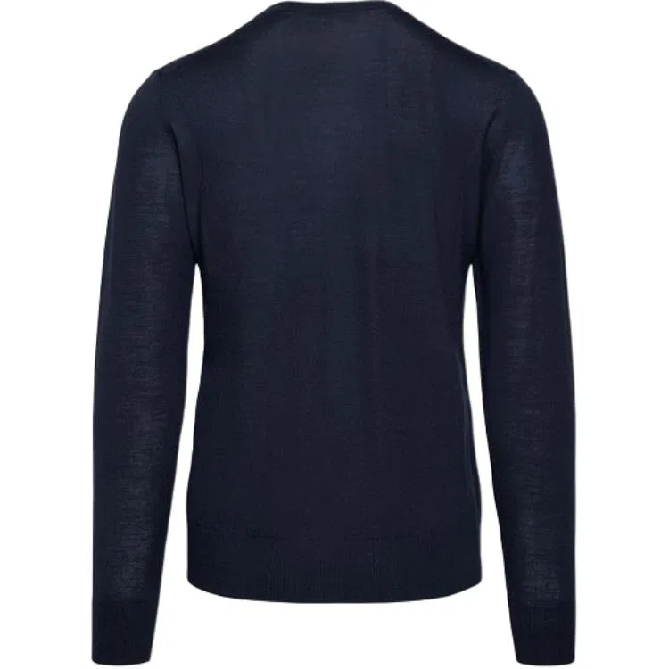 Мужской джемпер с вышивкой логотипа Emporio Armani, Marine Blue — фото 3