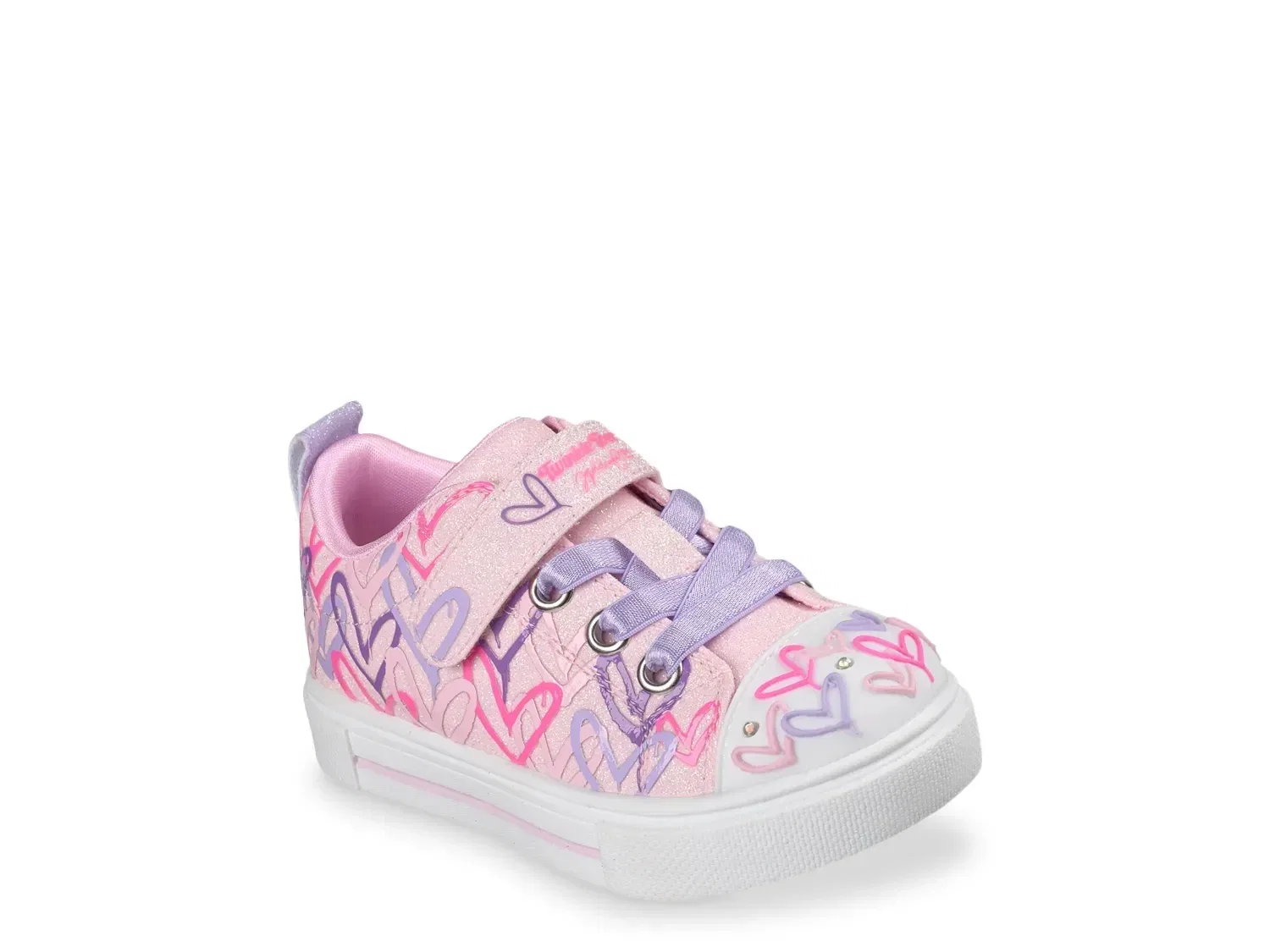 Кроссовки светящиеся Twinkle Toes x JGoldcrown Twinkle Sparks Love Medley Light-Up, Skechers, светло-розовый