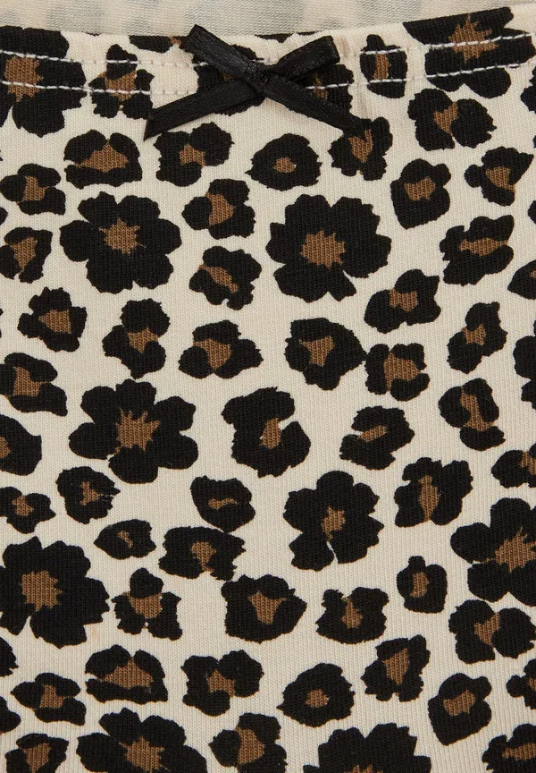Комплект трусов с принтом Animal print Multipack - hipsters We Fashion, черный — фото 3