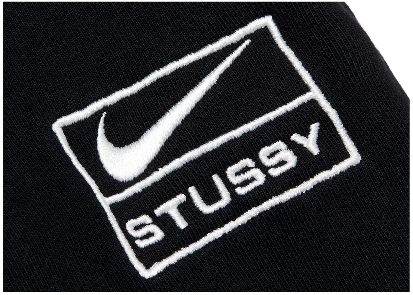 Мужские спортивные штаны с эффектом потертости Nike x Stussy Sweatpants, Black — фото 2