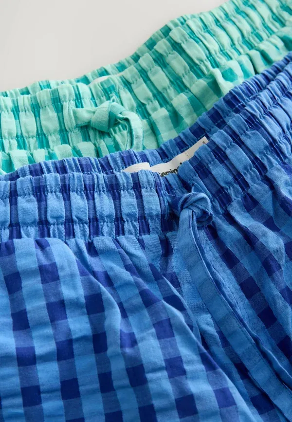 Шорты клетчатые 2 pack Next blue green, синий/зеленый — фото 2
